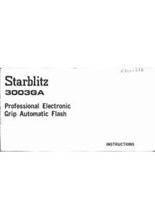 Starblitz 3003 GA manual. Camera Instructions.